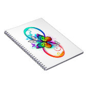 Carnet Bright infinity with rainbow butterfly (Côté Droit)