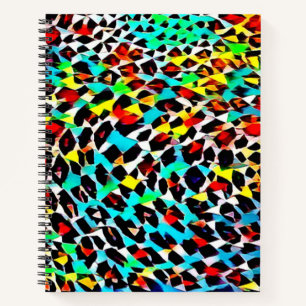 Carnet Bright Modern Multicolor mignon Animal Imprimer No