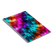 Carnet Bright Rainbow fausse texture de fourrure monstre (Côté Droit)