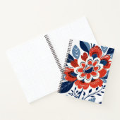 Carnet Bright Red and Blue Botanical (Intérieur)