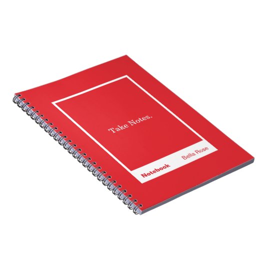 Carnet Bright Red Block Quote Classic (Côté Droit)