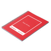 Carnet Bright Red Block Quote Classic (Côté gauche)