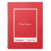 Carnet Bright Red Block Quote Classic (Devant)