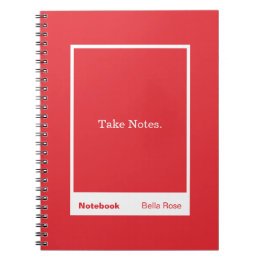 Carnet Bright Red Block Quote Classic