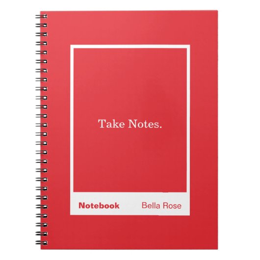 Carnet Bright Red Block Quote Classic (Devant)