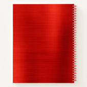 Carnet Bright Red Shimmer Ombre Foil (Dos)