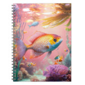Carnet Bright & Shiny Pastel Rose Aquarium coloré (Devant)