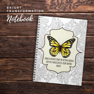 Carnet Bright Transformation Papillon jaune