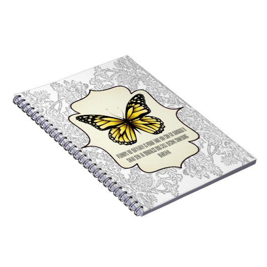 Carnet Bright Transformation Papillon jaune (Côté Droit)