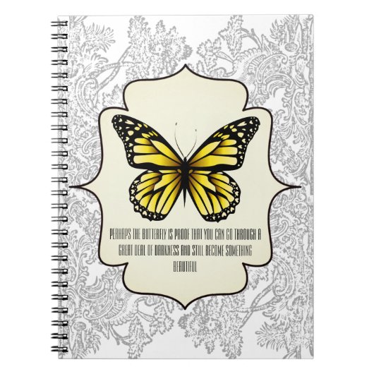 Carnet Bright Transformation Papillon jaune (Devant)