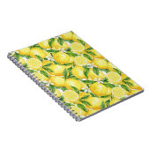 Carnet Bright Watercolor Lemon Pattern (Côté Droit)