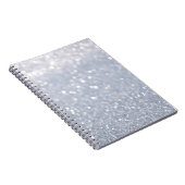 Carnet brillant d'argent parties scintillant abstrait arr (Côté Droit)