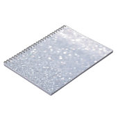 Carnet brillant d'argent parties scintillant abstrait arr (Côté gauche)