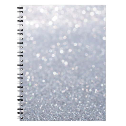 Carnet brillant d'argent parties scintillant abstrait arr (Devant)