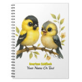 Carnet Brillant Goldfinch américain (Devant)