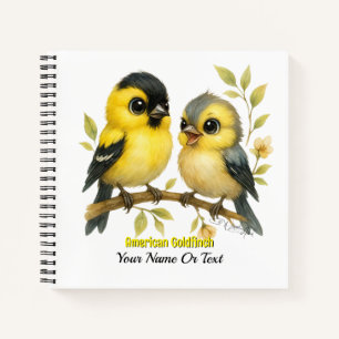 Carnet Brillant Goldfinch américain