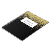 Carnet brillant or (Côté gauche)