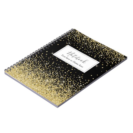 Carnet brillant or (Côté gauche)