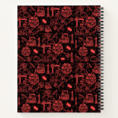 Carnet brique rouge moderne Architectural Blueprint Engin (Dos)