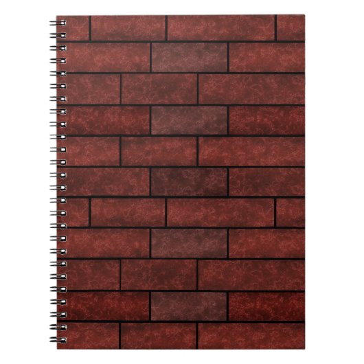 Carnet briques de pierre sans charme mur marron orange co (Devant)