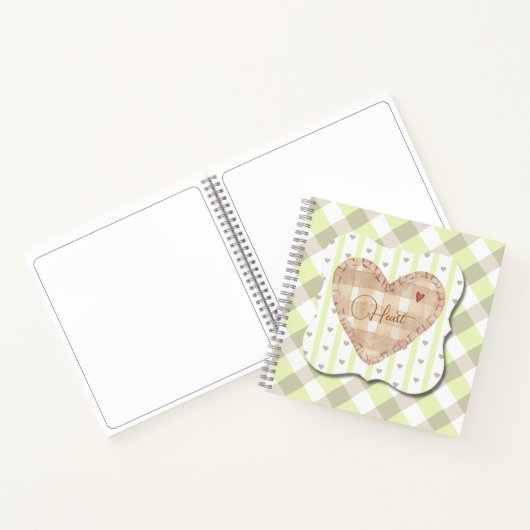 Carnet Brise cardiaque unique avec effet d'ombre motif ve (Intérieur)