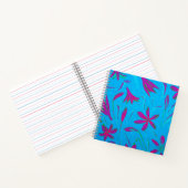 Carnet Brise Fleur Bleu-vert (Intérieur)