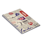 Carnet British newspaper pattern (Côté Droit)
