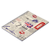 Carnet British newspaper pattern (Côté gauche)