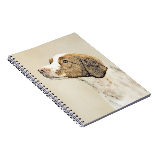 Carnet Brittany Peinture - Cute Original Chien Art (Côté Droit)