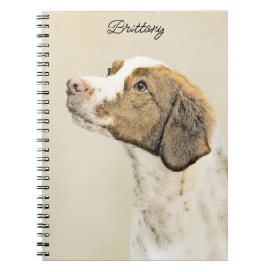 Carnet Brittany Peinture - Cute Original Chien Art