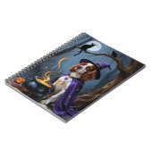Carnet Brittany Spaniel Chien Whimsical Halloween Peintur (Côté gauche)