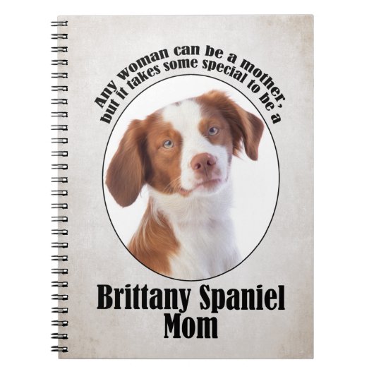 Carnet Brittany Spaniel Maman (Devant)
