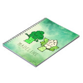 Carnet Broccoli and Cauliflower Customizable (Côté gauche)