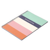 Carnet Brochure de menthe Blocs de couleurs modernes Bloc (Côté gauche)
