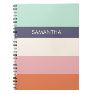Carnet Brochure de menthe Blocs de couleurs modernes Bloc