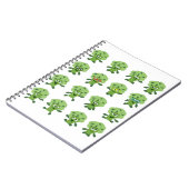 Carnet brocoli avec différentes émotions  (Côté gauche)