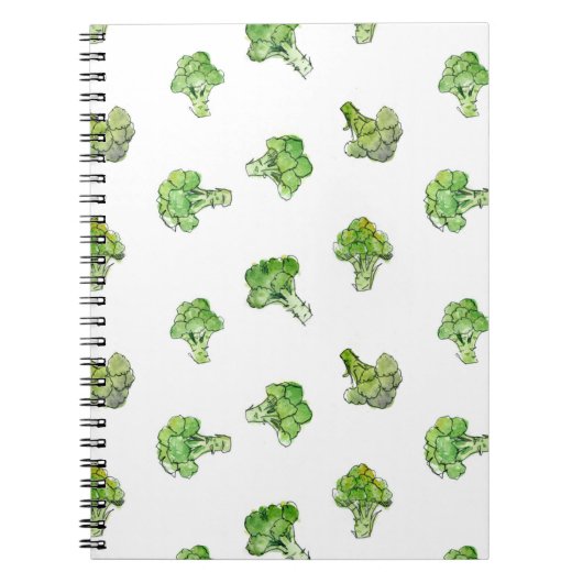 Carnet Brocoli - dispersé - ouvrez-vous (Devant)