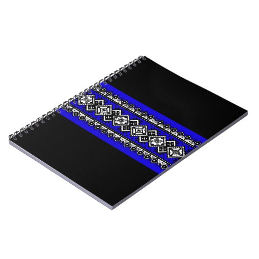 Carnet Broderie bleue (Côté gauche)