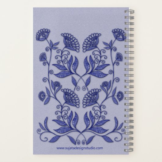 Carnet Broderie bleue (Verso)