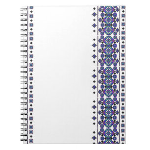 Carnet Broderie bleue