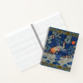 Carnet Broderie chinoise bleu d'oiseau Vintage (Intérieur)