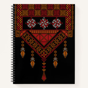 Carnet Broderie palestinienne de Tatreez  art palestine