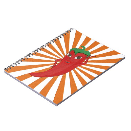 Carnet Broderie Red Hot Pepper Diva Faux (Côté gauche)