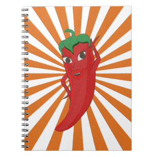 Carnet Broderie Red Hot Pepper Diva Faux
