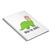Carnet Bron-toe-saurus Funny Dinosaur Pun (Côté Droit)