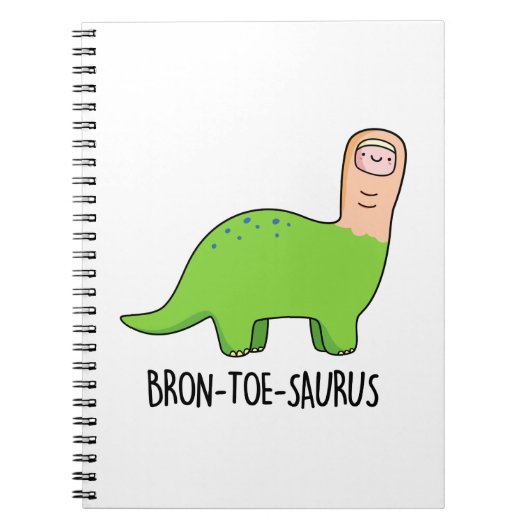 Carnet Bron-toe-saurus Funny Dinosaur Pun (Devant)