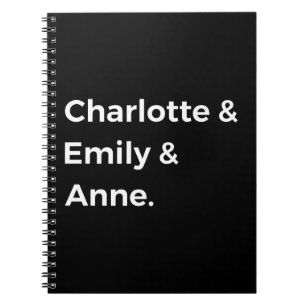 Carnet Brontë Sisters I - Charlotte & Emily & Anne