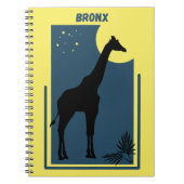 Carnet Bronx Zoo New York Vintage Giraffe (Devant)