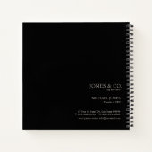 Carnet Bronze de bande métallique minimale ID792 (Dos)