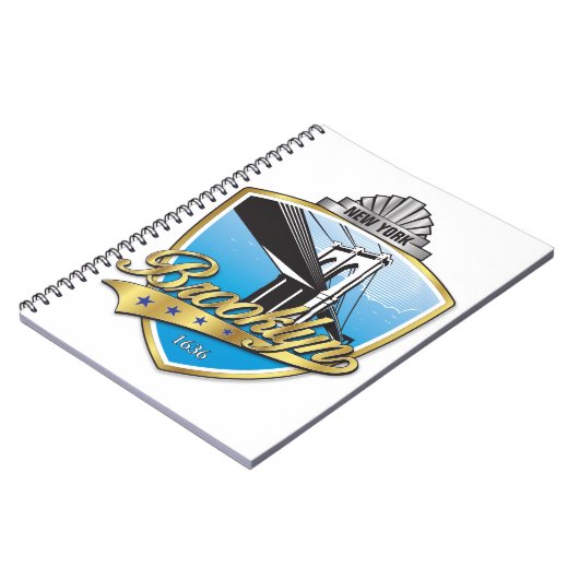 Carnet Brooklyn Design Gold (Côté gauche)